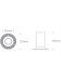 One Light 11105F/W TRIMLESS White Round Recessed Lamp