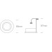 One Light 11105GU/W White Round Recessed Lamp