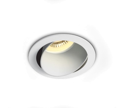One Light 11105M/W/W White Round Recessed Lamp