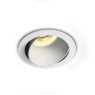 One Light 11105M/W/W White Round Recessed Lamp