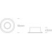 One Light 11105TG/W White Round Recessed Lamp