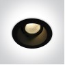 One Light 11107FD/B/W 7W 3000K BLACK ROUND