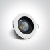 One Light 11112E/W/W 12W 3000K IP44 WHITE ROUND