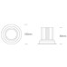 One Light 11112E/W/W 12W 3000K IP44 WHITE ROUND