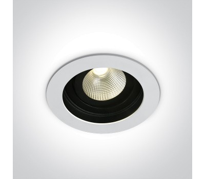 One Light 11112E/W/W 12W 3000K IP44 WHITE ROUND