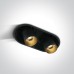 One Light 11207C/B/W 13W 3000K DIMMABLE BLACK OVAL RECESSED LAMP
