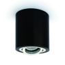 One Light 12105AB/B Black Cylinder Surface Mounting Lamp
