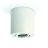 One Light 12105AB/W White Cylinder Surface Mounting Lamp