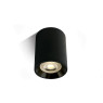 One Light 12105AL/B/B Black Cylinder Surface Mounting Lamp
