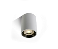 One Light 12105AL/W/B White Cylinder Surface Mounting Lamp