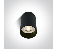 Луна за външен монтаж One Light 12105E/B Black Cylinder Surface Mounting Lamp