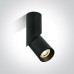 Луна за външен монтаж One Light 12105E4/B Black Cylinder Surface Mounting Lamp