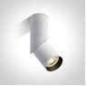 One Light 12105E4/W White Cylinder Surface Mounting Lamp
