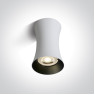 Луна за външен монтаж One Light 12105F/W White Cylinder Surface Mounting Lamp