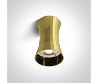 One Light 12105K/BBS Satin Brass Cylinder Surface Mounting Lamp