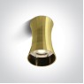 Луна за външен монтаж One Light 12105K/BBS Satin Brass Cylinder Surface Mounting Lamp