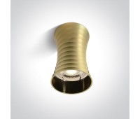 One Light 12105L/BBS Satin Brass Cylinder Surface Mounting Lamp