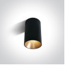 Луна за външен монтаж One Light 12105M/B + 050112/BS Black Cylinder Surface Mounting Lamp