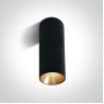 Луна за външен монтаж One Light 12105MA/B + 050112/BS Black Cylinder Surface Mounting Lamp