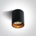 One Light 12105N/B Black Cylinder Surface Mounting Lamp