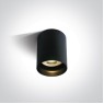 One Light 12105N/B/B Black Cylinder Surface Mounting Lamp