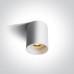 One Light 12105N/W/W White Cylinder Surface Mounting Lamp