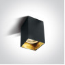 Луна за външен монтаж One Light 12105NA/B Black Square Surface Mounting Lamp