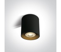 One Light 12105T/B Black Round Surface Mounting Lamp