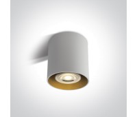 One Light 12105T/W White Round Surface Mounting Lamp