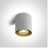 Луна за външен монтаж One Light 12105T/W White Round Surface Mounting Lamp