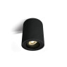 Луна за външен монтаж One Light 12105Y/B Black Cylinder Surface Mounting Lamp