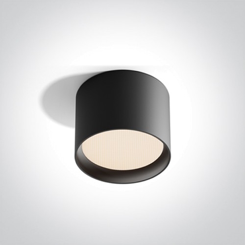 LED луна за външен монтаж One Light 12112D/B/V 12W CCT LED 3000K - 4000K - 5000K BLACK ROUND SURFACE LAMP IP44