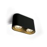 Луна за външен монтаж One Light 12205T/B Black Oval Surface Mounting Lamp