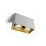 One Light 12205TA/W WHITE RECTANGULAR SURFACE MOUNTING LAMP
