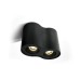 Луна за външен монтаж One Light 12205Y/B Black Cylinder Surface Mounting Lamp