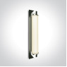 ONE LIGHT 38118N/C/W CHROME 18W 3000K IP44 CLASSIC BATHROOM WALL LAMP