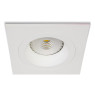 One Light 50105ALG/W White Square Recessed Lamp