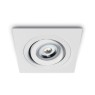 One Light 51105ABG/W White Square Recessed Lamp