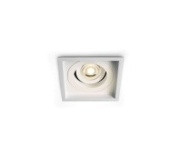 One Light 51105N/W White Square Recessed Lamp