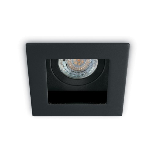 One Light 51105TA/B Black Square Recessed Lamp