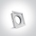 Луна за вграждане One Light 51110N/W GU10 AR111 WHITE SQUARE RECESSED LAMP