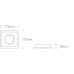 Луна за вграждане One Light 51110N/W GU10 AR111 WHITE SQUARE RECESSED LAMP