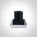 LED луна за вграждане One Light 51112E/W/W 12W 3000K IP44 WHITE SQUARE
