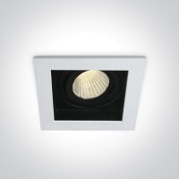 LED луна за вграждане One Light 51112E/W/W 12W 3000K IP44 WHITE SQUARE