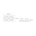 Луна за вграждане One Light 51205N/W White Rectangular Recessed Lamp
