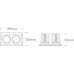 LED луна за вграждане One Light 51212E/W/W 12W 3000K IP44 WHITE RECTANGULAR