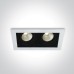 LED луна за вграждане One Light 51212E/W/W 12W 3000K IP44 WHITE RECTANGULAR