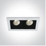 LED луна за вграждане One Light 51212E/W/W 12W 3000K IP44 WHITE RECTANGULAR
