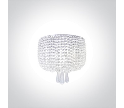Аплик One Light 60162 CLASSIC LUXURY RANGE ROUND GLASS WALL LAMP