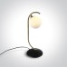 Настолна лампа One Light 61116/BBS SATIN BRASS ROUND TABLE LAMP